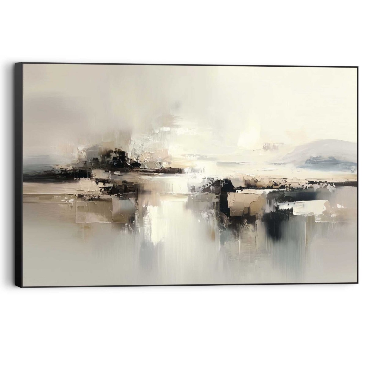 Schilderij Zachte Horizon 60x90 - Framed Panel - Reinders
