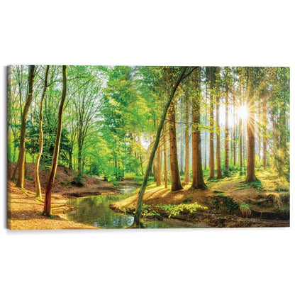 Schilderij Zonnig bos 70x118 - Reinders