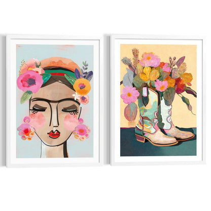 Schilderijen set Blossom Boots 70x50 - Art Frame - Reinders