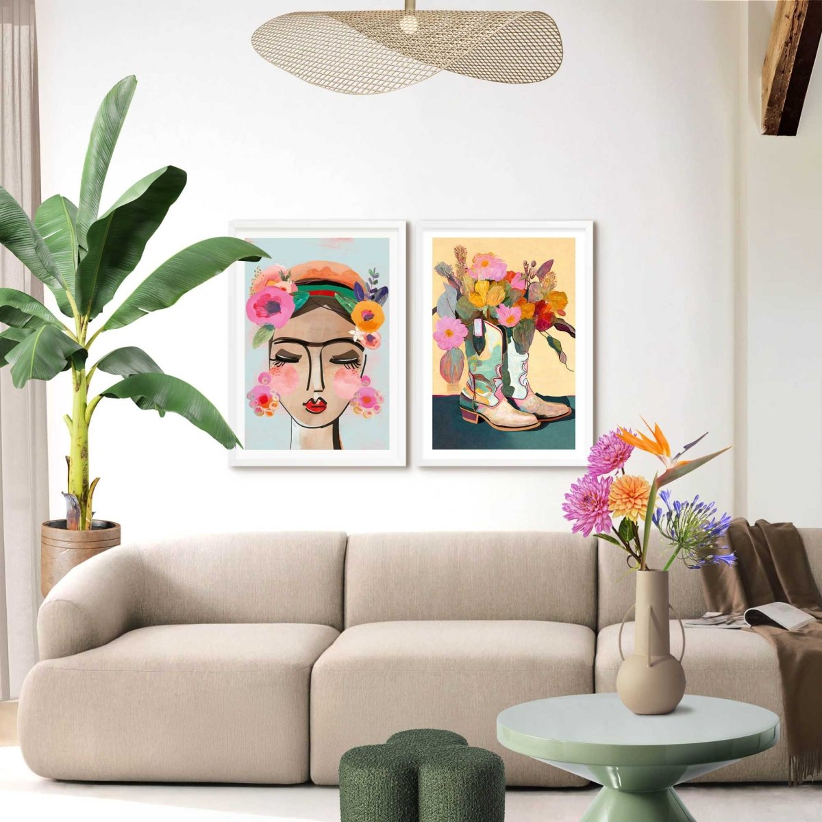 Schilderijen set Blossom Boots 70x50 - Art Frame - Reinders