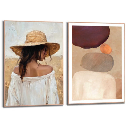 Schilderijen set Onder de zon 70x50 - Slim Frame - Reinders