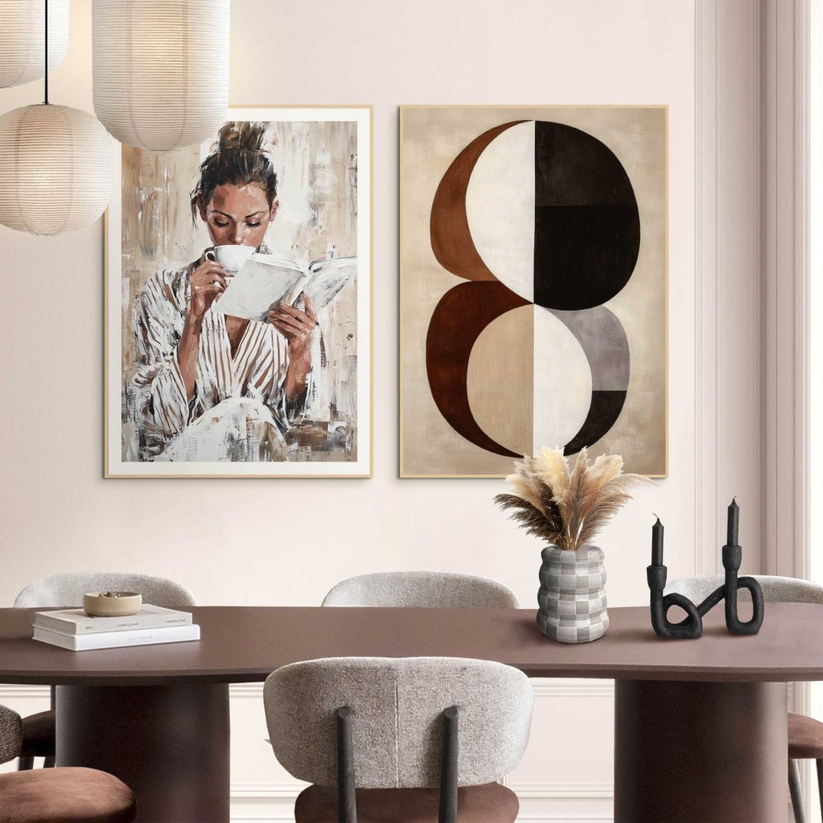 Schilderijen set Ontspannen 70x50 - Slim Frame - Reinders