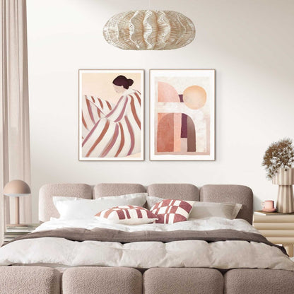 Schilderijen set Rust in kleur 70x50 - Slim Frame - Reinders