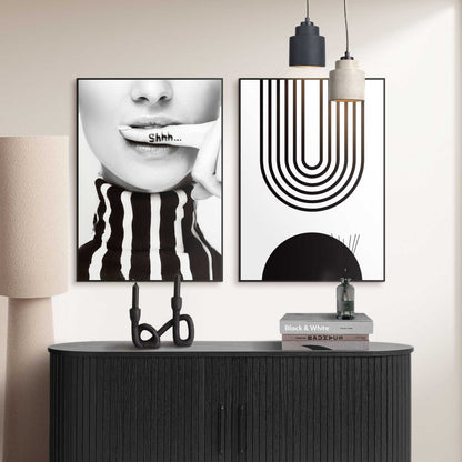 Schilderijen set Stilte in Stijl 70x50 - Slim Frame - Reinders