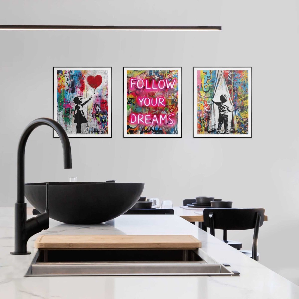 Schilderijen set Street Art 50x40 - Reinders