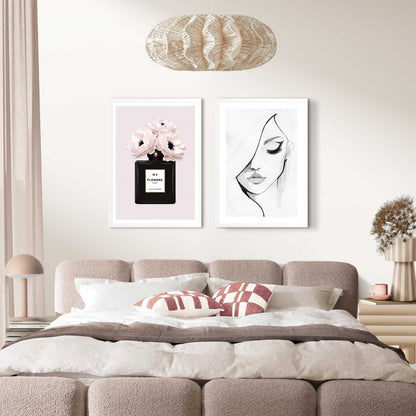 Schilderijen set Vrouwelijke schoonheid 70x50 - Slim Frame - Reinders