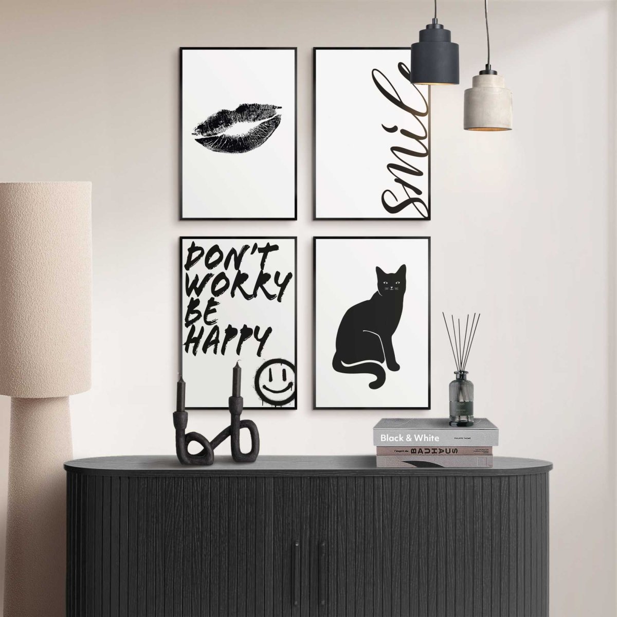 Set wanddecoratie Funky bundel 30x20 - Slim Frame - Reinders