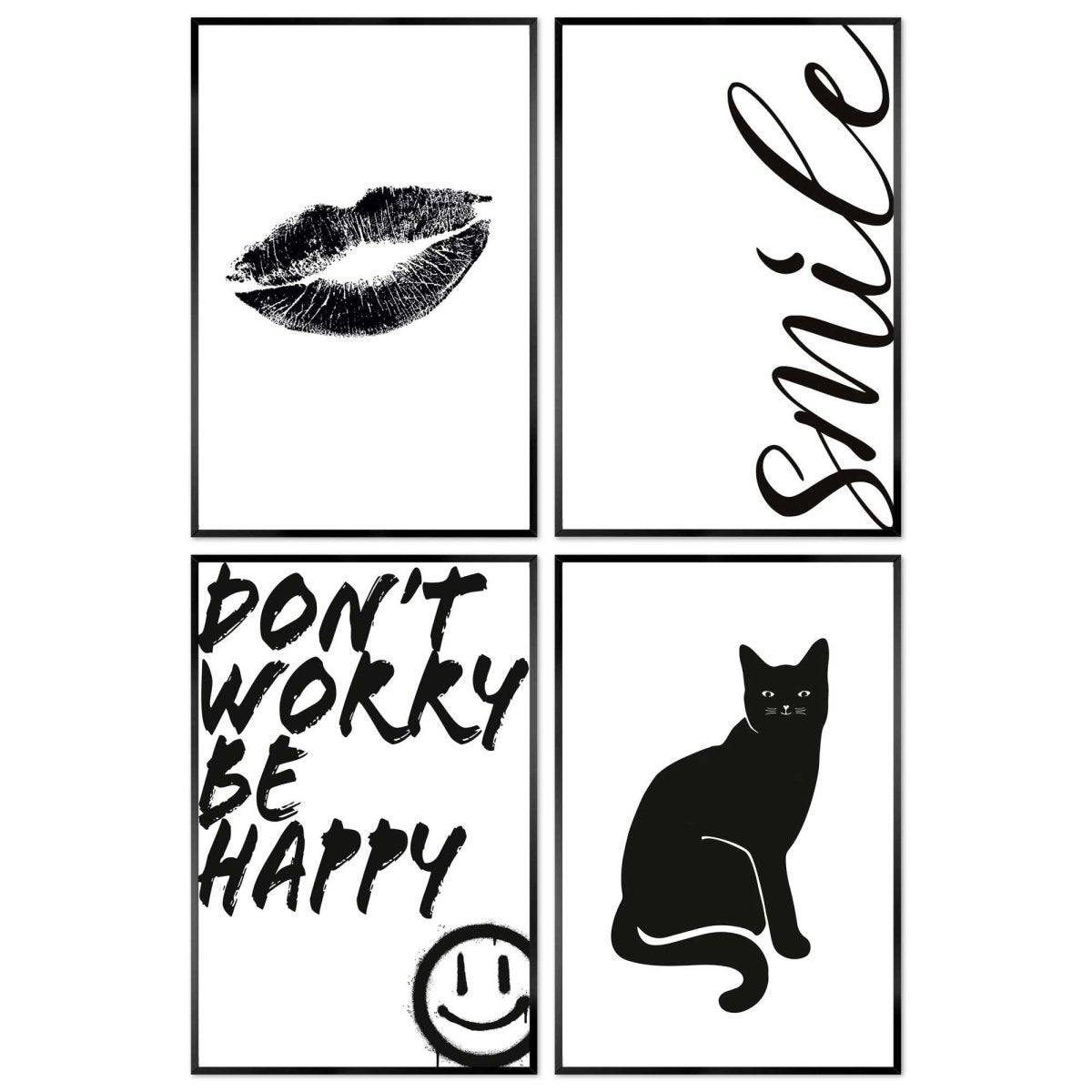 Set wanddecoratie Funky bundel 30x20 - Slim Frame - Reinders