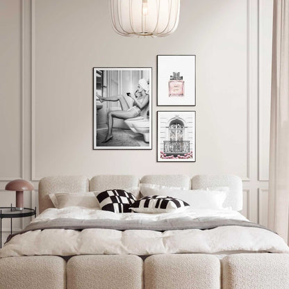 Set wanddecoratie in diverse formaten Parijs voorbereidingen 70x50 - Slim Frame - Reinders