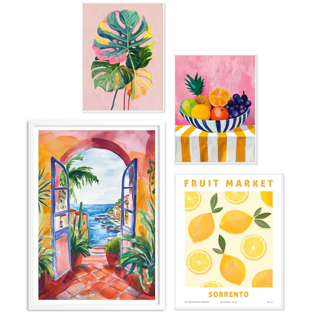 Set wanddecoratie in diverse formaten Zomer in huis 70x50 - Slim Frame - Reinders