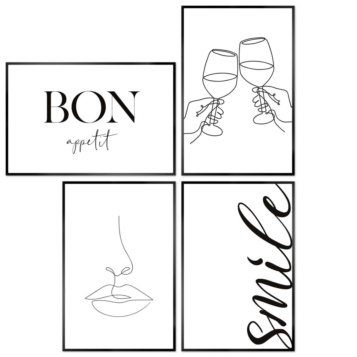 Set wanddecoratie Proost 30x20 - Slim Frame - Reinders
