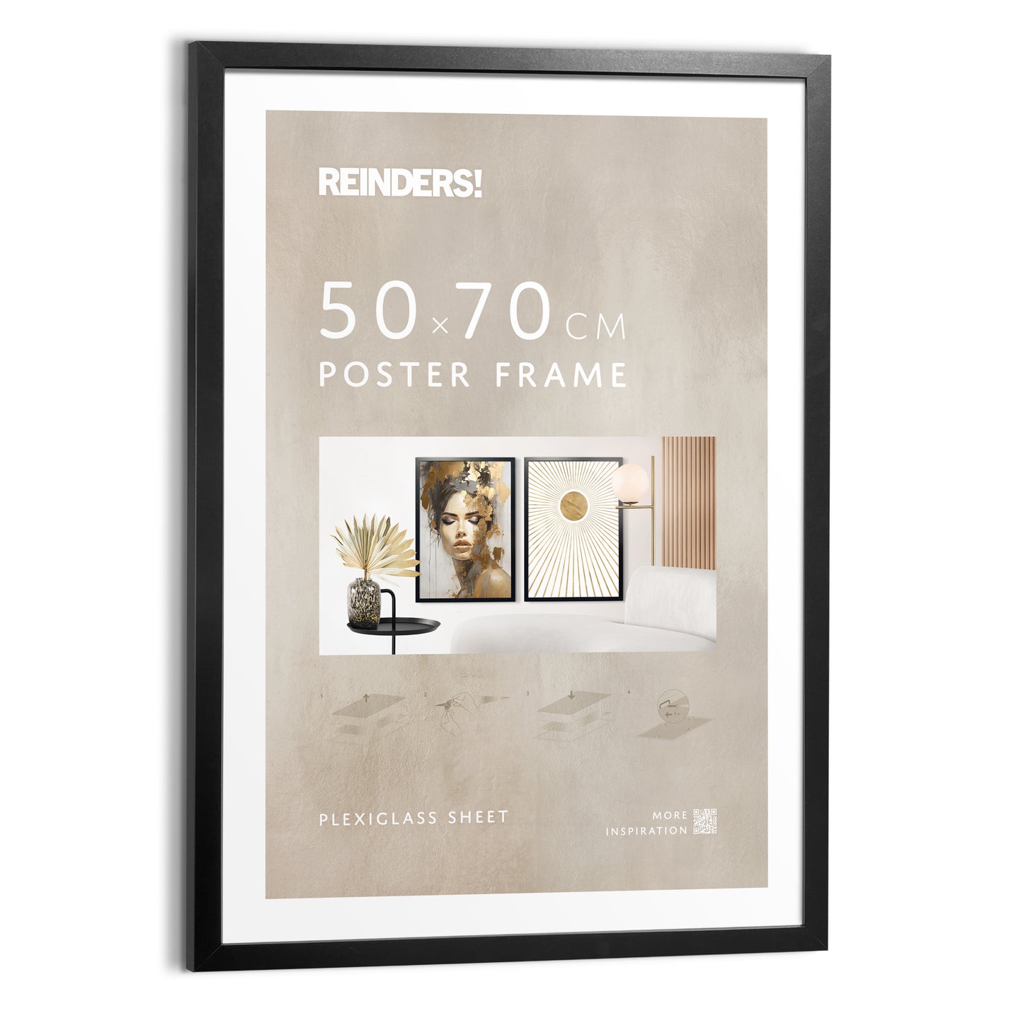 Bilderrahmen Poster 50x70 schwarz