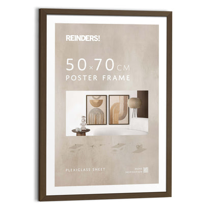 Bilderrahmen Poster 50x70 nussbaum