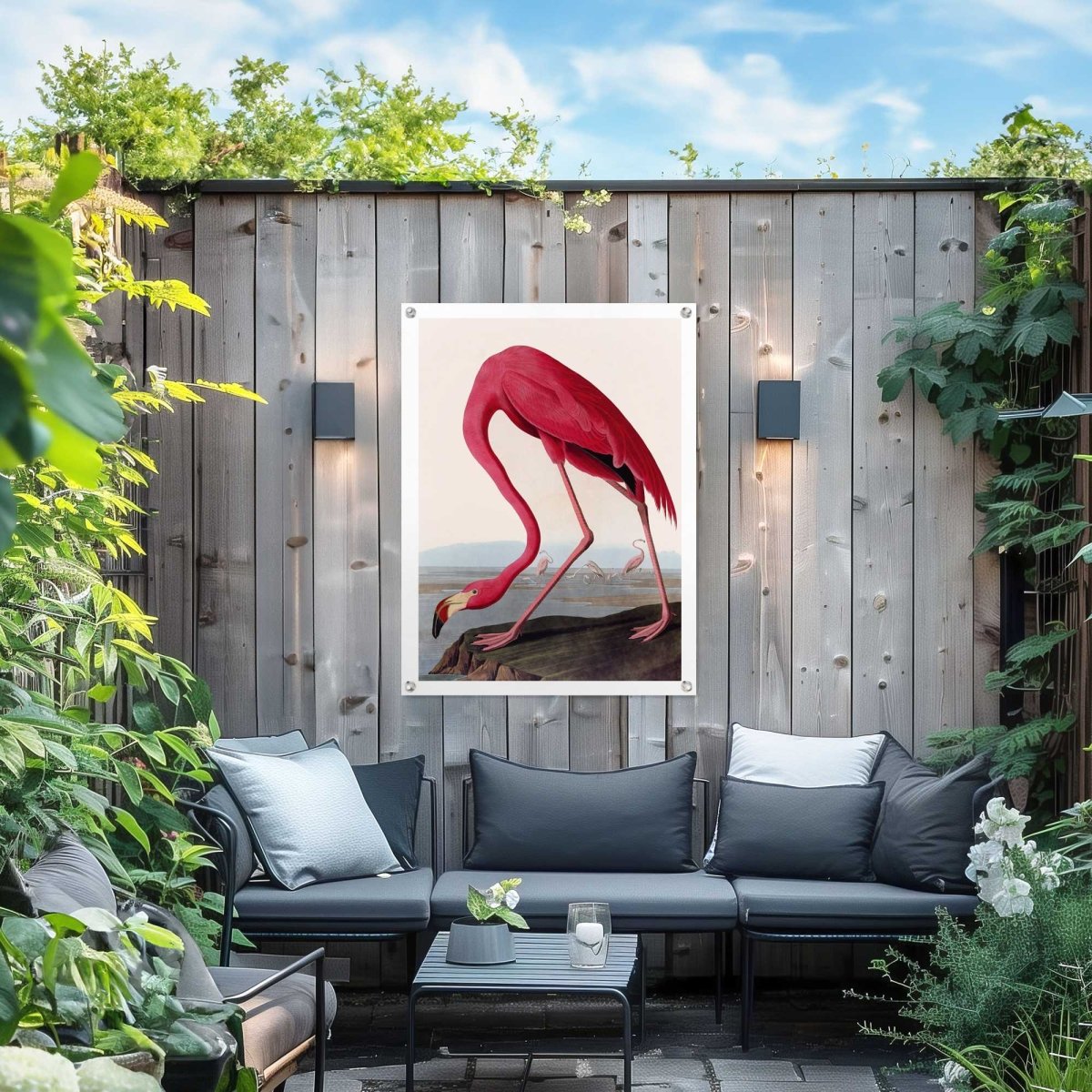 Tuinposter Audubon Flamingo 80x60 - Reinders