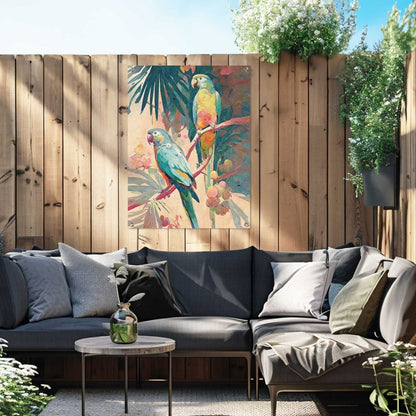 Tuinposter Bird Party 80x60 - Reinders