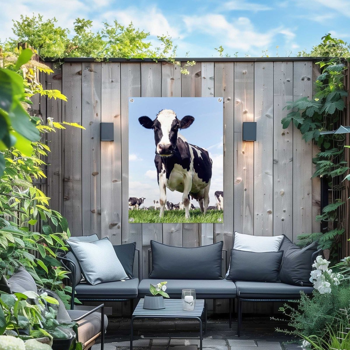 Tuinposter Dutch Cow 80x60 - Reinders