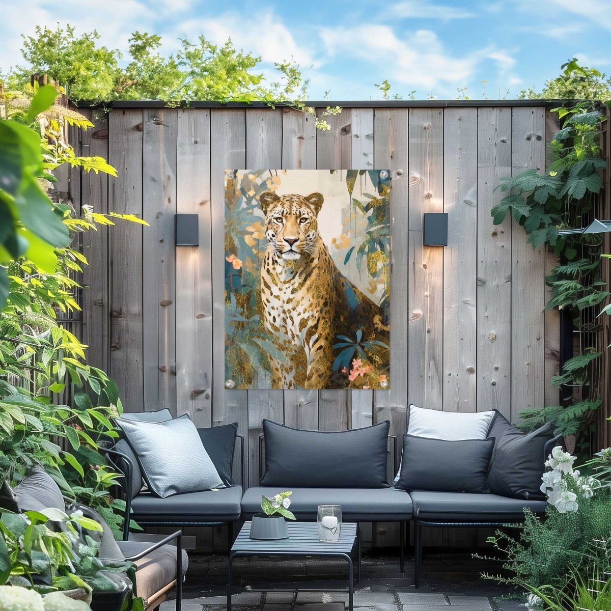 Tuinposter Gold Cat 80x60 - Reinders