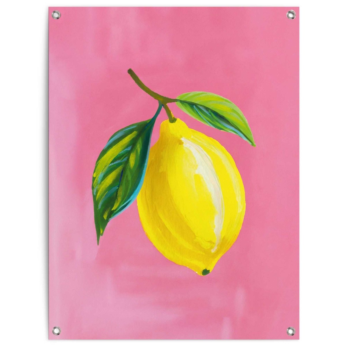 Tuinposter Lemon on Pink 80x60 - Reinders