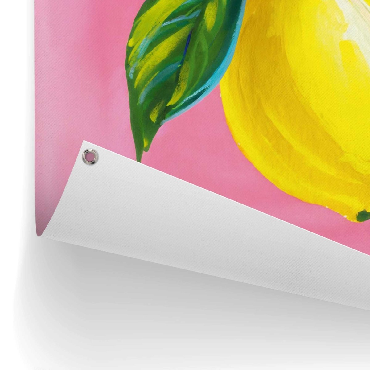 Tuinposter Lemon on Pink 80x60 - Reinders