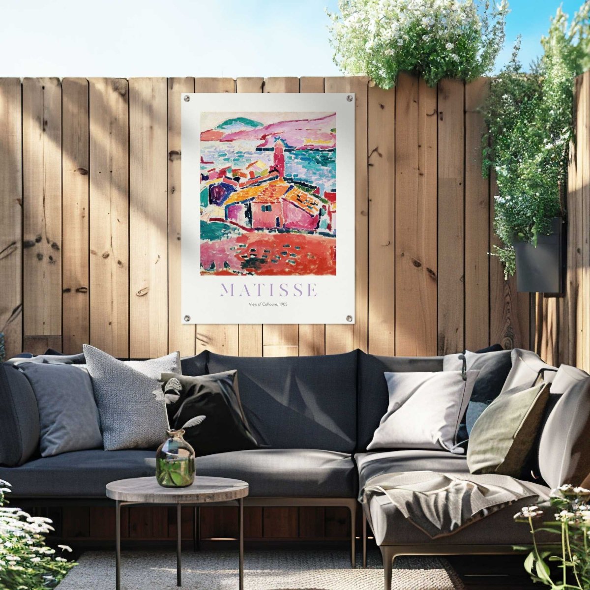 Tuinposter Matisse - Les toits de Collioure 80x60 - Reinders
