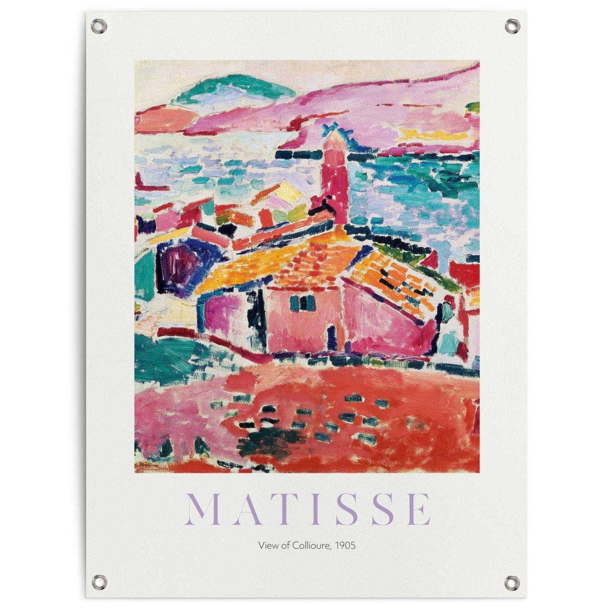 Tuinposter Matisse - Les toits de Collioure 80x60 - Reinders