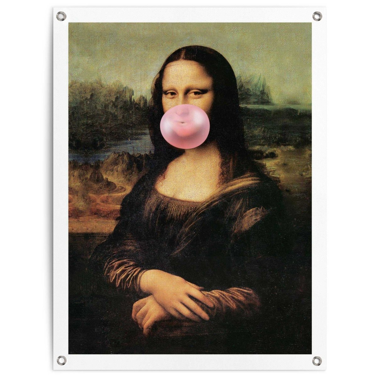 Tuinposter Mona Lisa - bubblegum 80x60 - Reinders