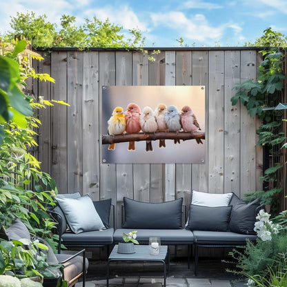 Tuinposter Pastel Birds 60x80 - Reinders