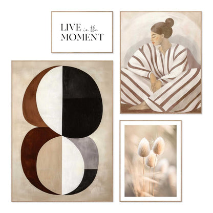 Wanddecoratieset in verschillende formaten In het moment 70x50 - Slim Frame - Reinders