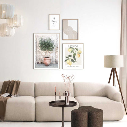 Wanddecoratieset in verschillende formaten Italiaanse sfeer 70x50 - Slim Frame - Reinders