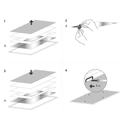 Wissellijst Poster 61x91,5 of 50x70 Wit - Reinders
