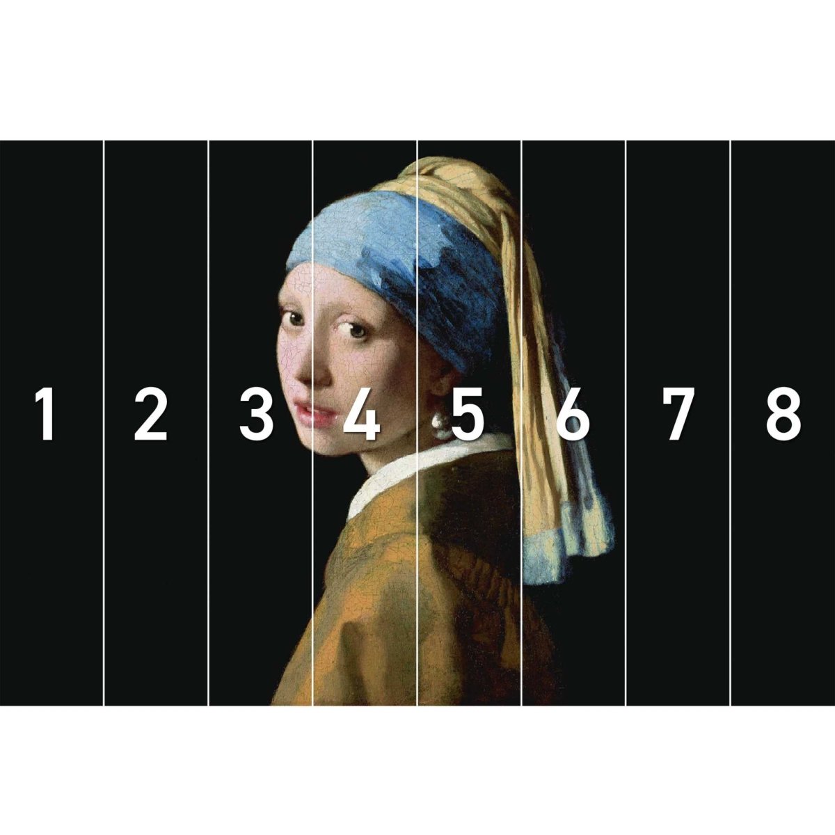 Fotobehang Vermeer Meisje met de parel 260x384 - Reinders