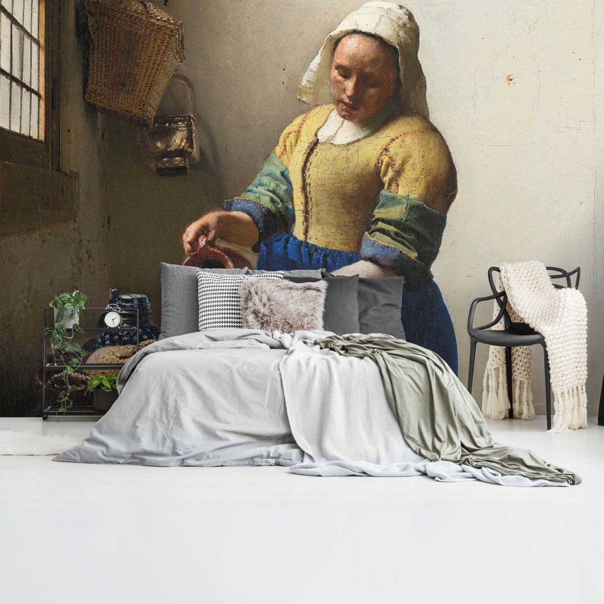 Fotobehang Vermeer Melkmeisje 260x384 - Reinders