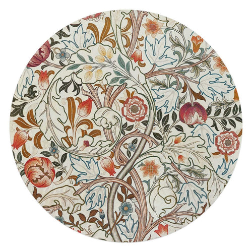 Glasbild William Morris 70 Rund