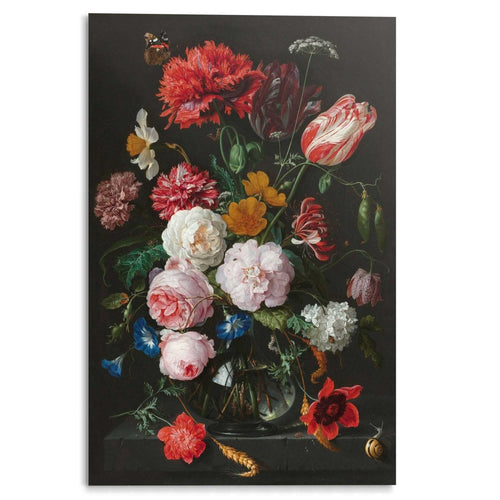 Plexiglasbild De Heem Stillleben mit Blumenvase 120x80