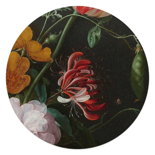 Plexiglasbild De Heem Stillleben mit Blumenvase 50 Rund