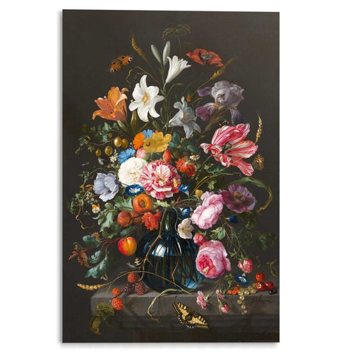 Plexiglasbild De Heem Vase mit Blumen 120x80