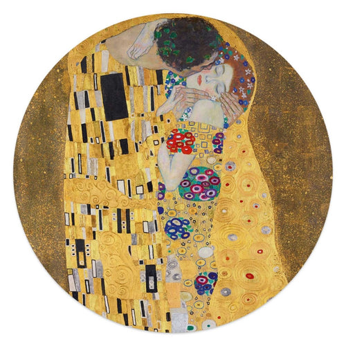 Plexiglasbild Klimt Der Kuss 50 Rund