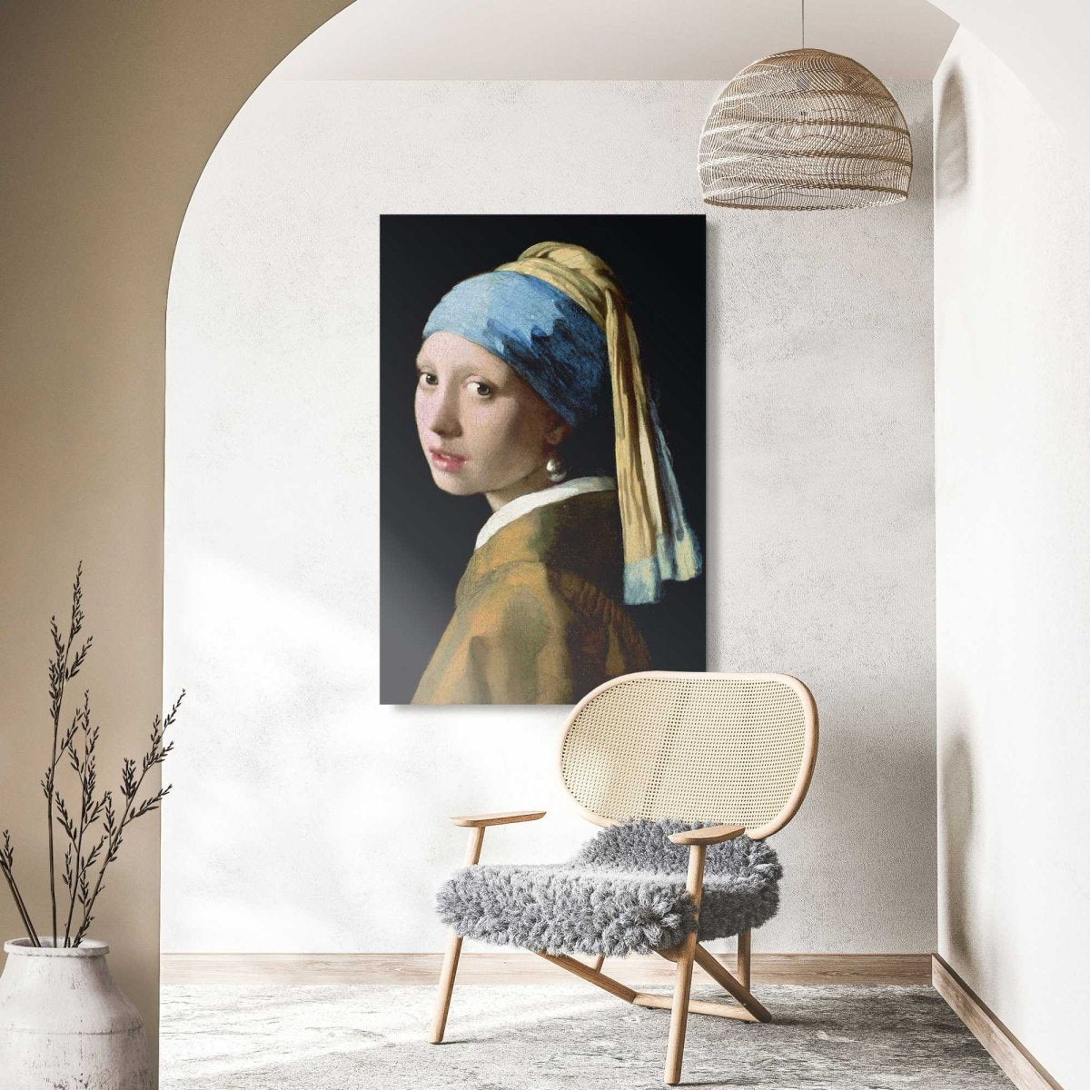 Plexiglasschilderij Vermeer Meisje met de parel 120x80 - Reinders