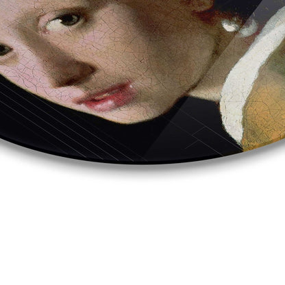 Plexiglasschilderij Vermeer Meisje met de parel 70 Rond - Reinders