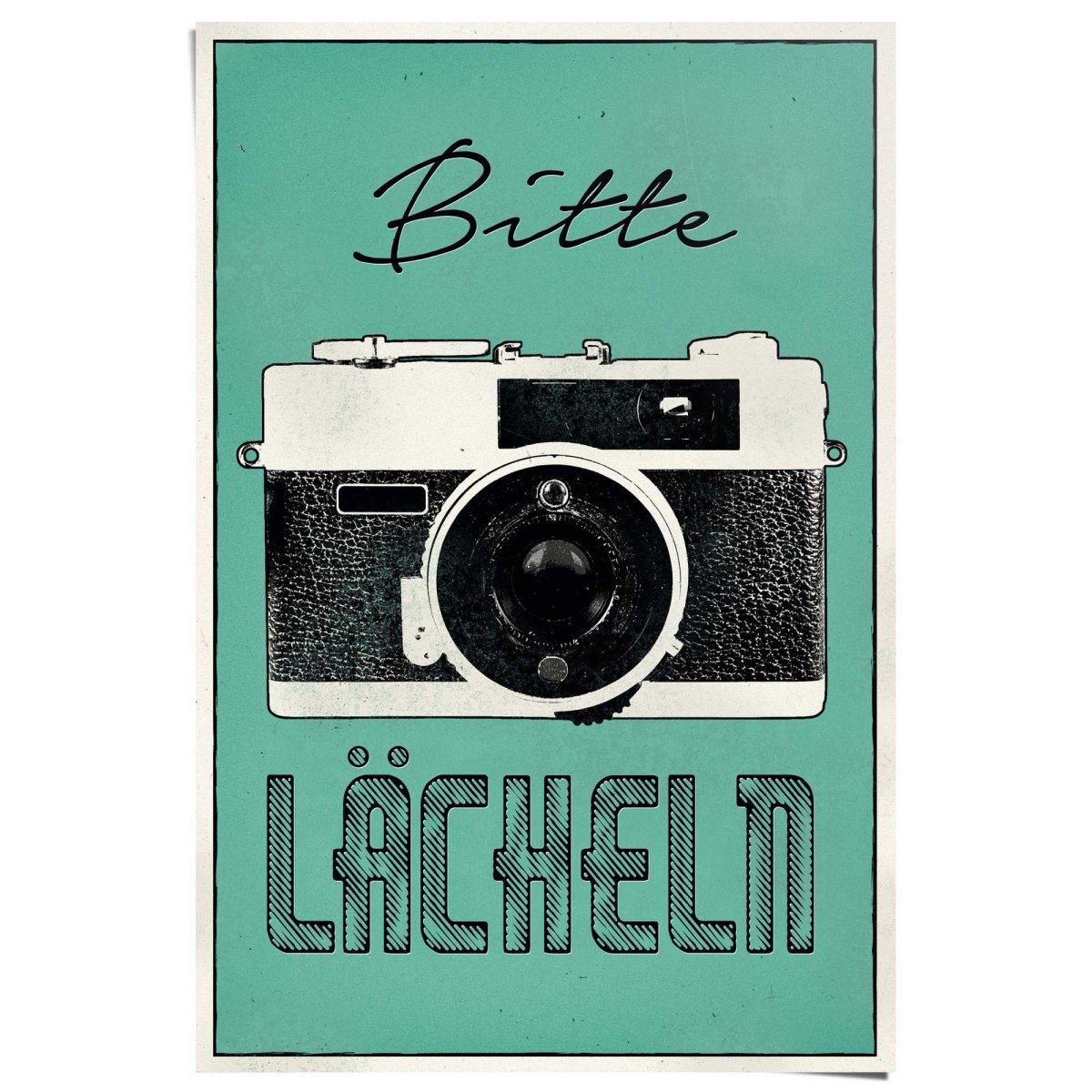 Poster Bitte Lächeln 91,5x61 - Reinders