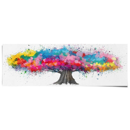 Poster Colourful Tree 53x158 - Reinders