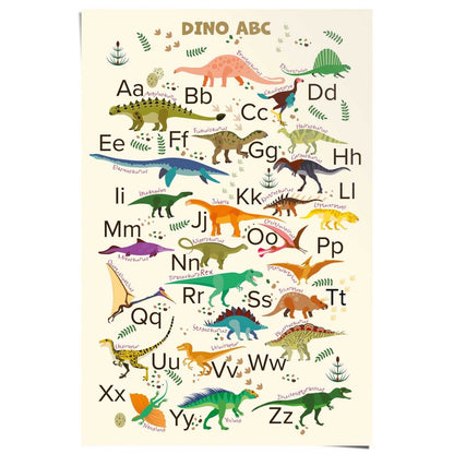 Poster Dino ABC 91,5x61 - Reinders