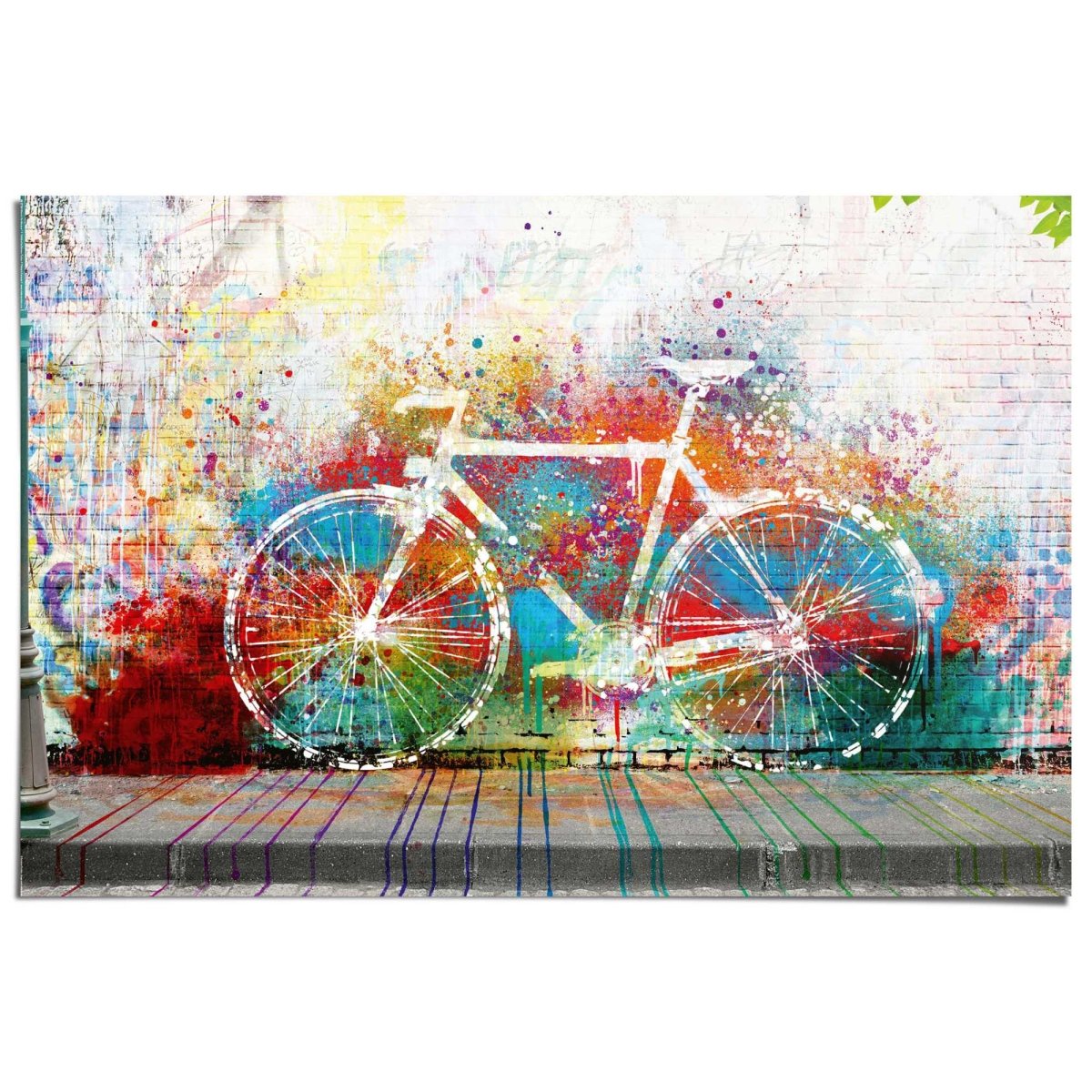 Poster Fiets graffiti 61x91,5 - Reinders