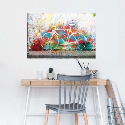 Poster Fiets graffiti 61x91,5 - Reinders