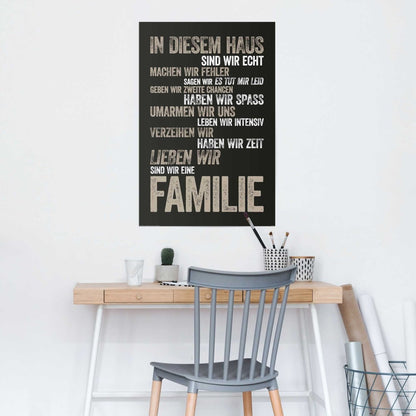 Poster In diesem Haus 91,5x61 - Reinders