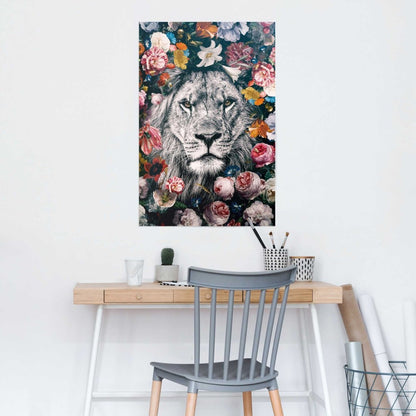 Poster Jungle leeuw 91,5x61 - Reinders