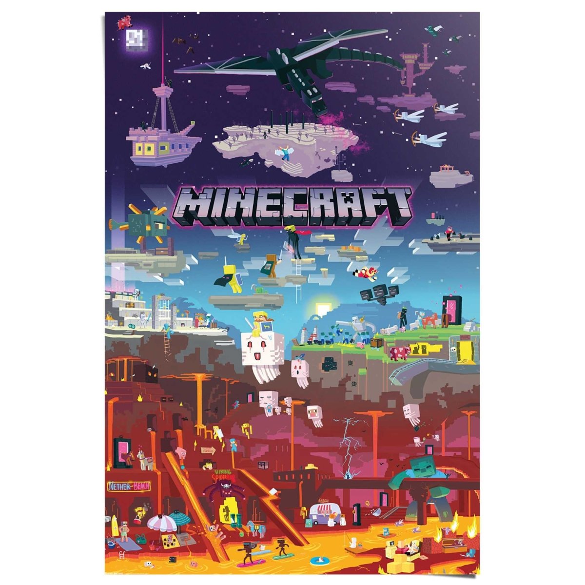 Poster Minecraft - world beyond 91,5x61 – Reindersshop