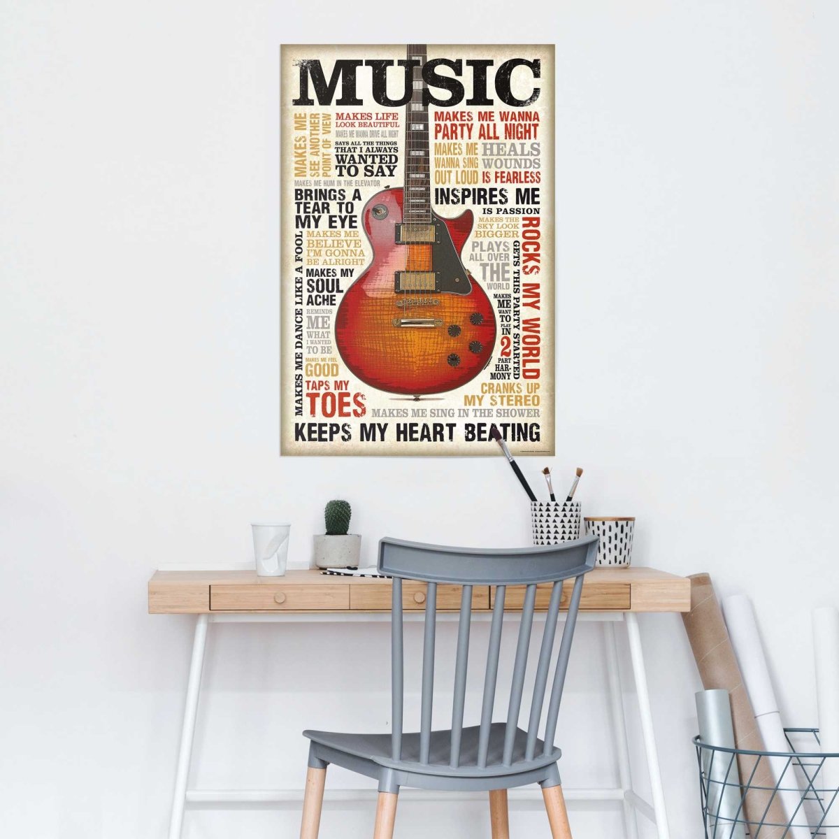 Poster Music is Passion 91,5x61 - Reinders