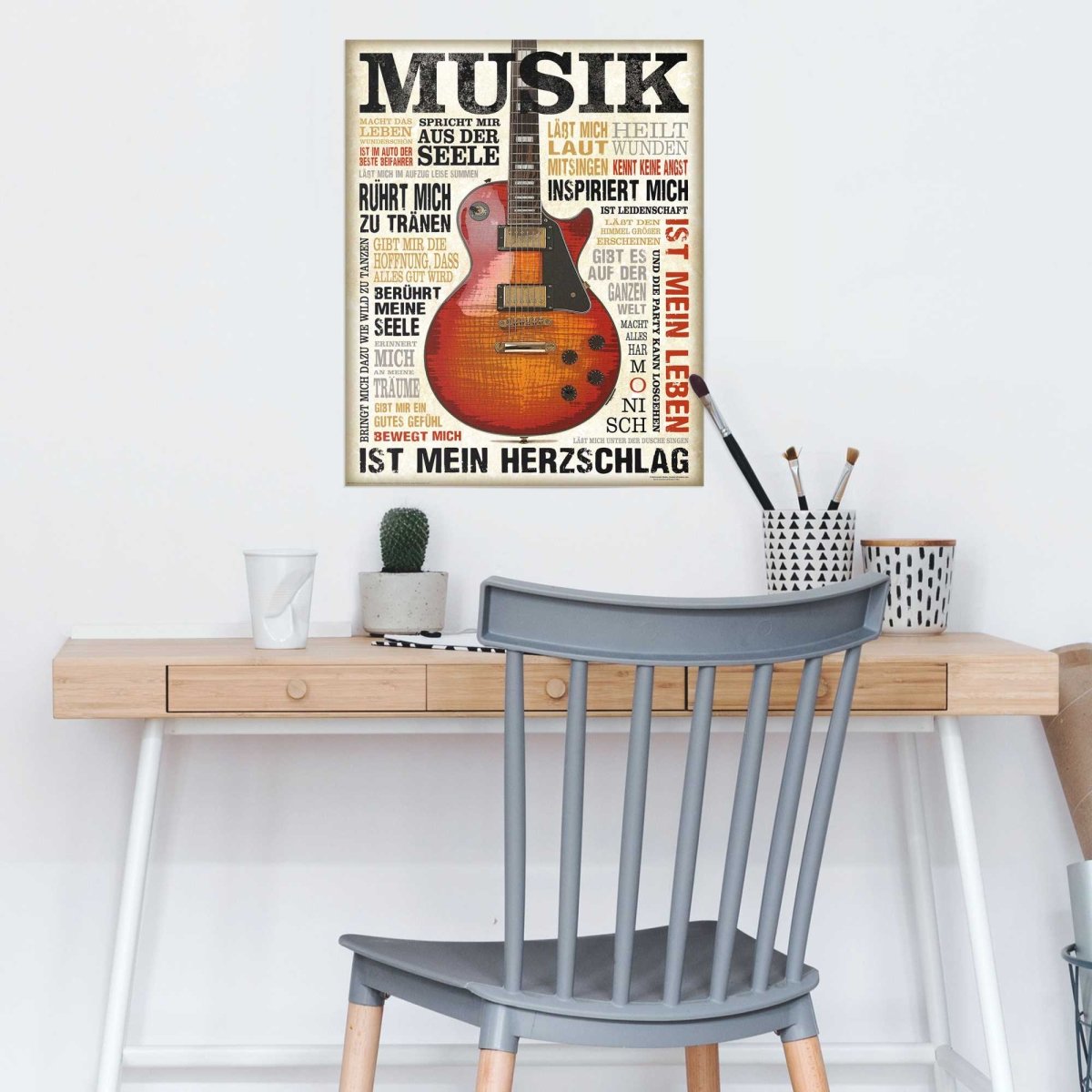 Poster Musik ist Leidenschaft 50x40 - Reinders