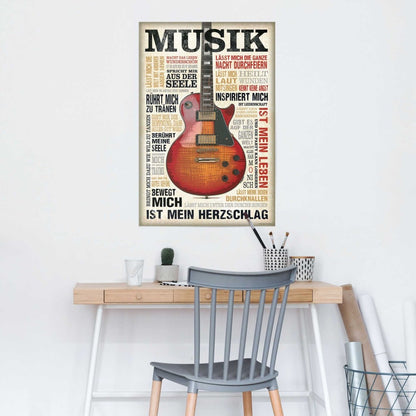 Poster Musik ist Leidenschaft 91,5x61 - Reinders